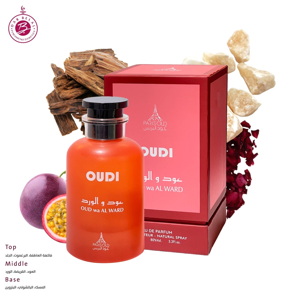 OUD Wa AL WARD Perfume  100 ML - OUD PARIS