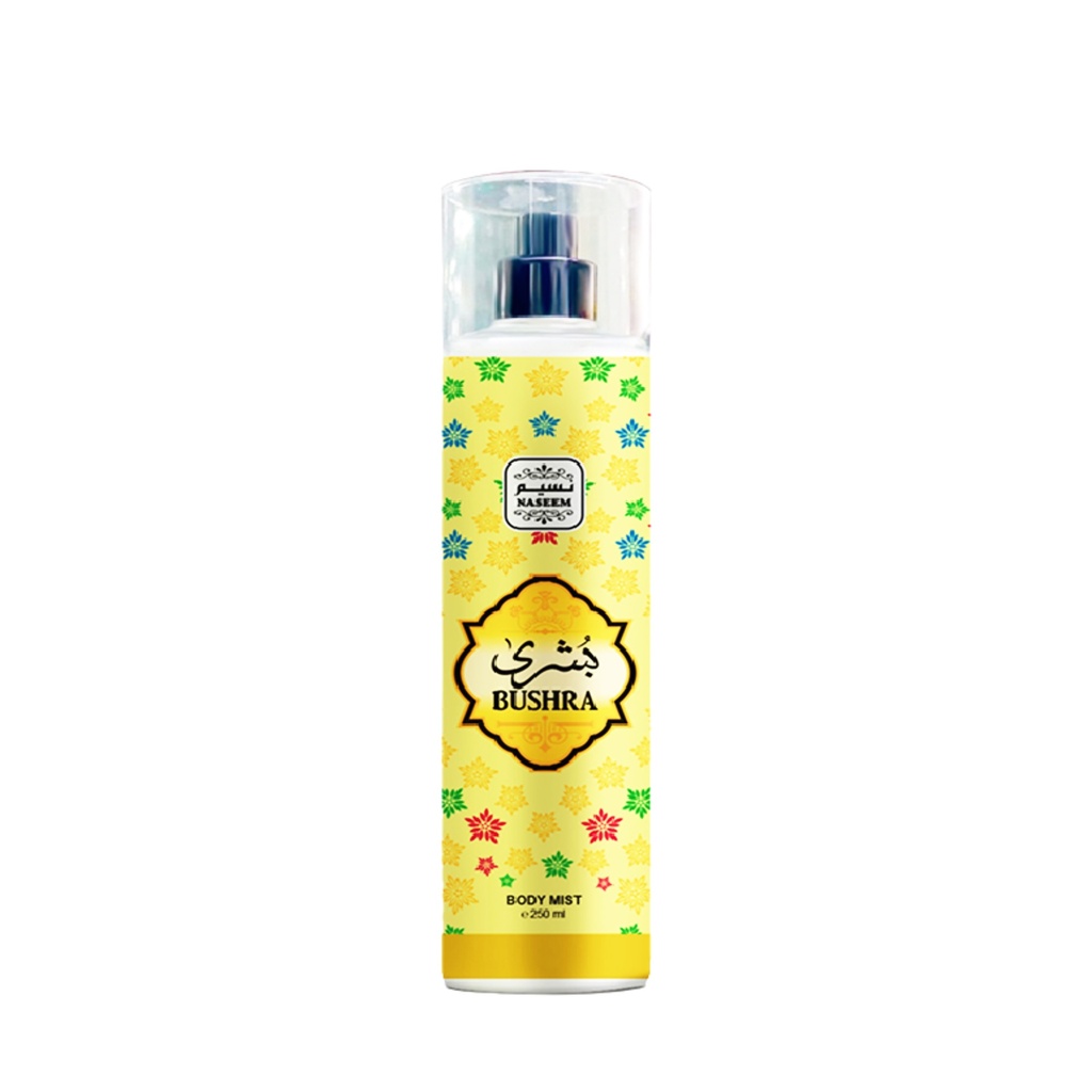 Bushra Non Alcoholic Body & Hair Mist  250 ML -  By Naseem