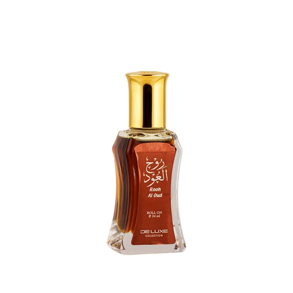Rooh Al Oud Oil Fragrance Roll On  24 ML - Deluxe Collection By Hamidi