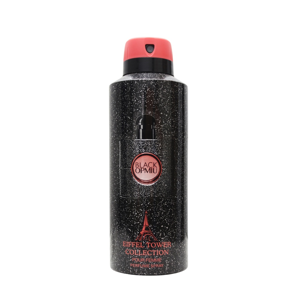 Black Opmiu Deodorant Perfumed Body Spray  200 ML -  By Eiffel Tower