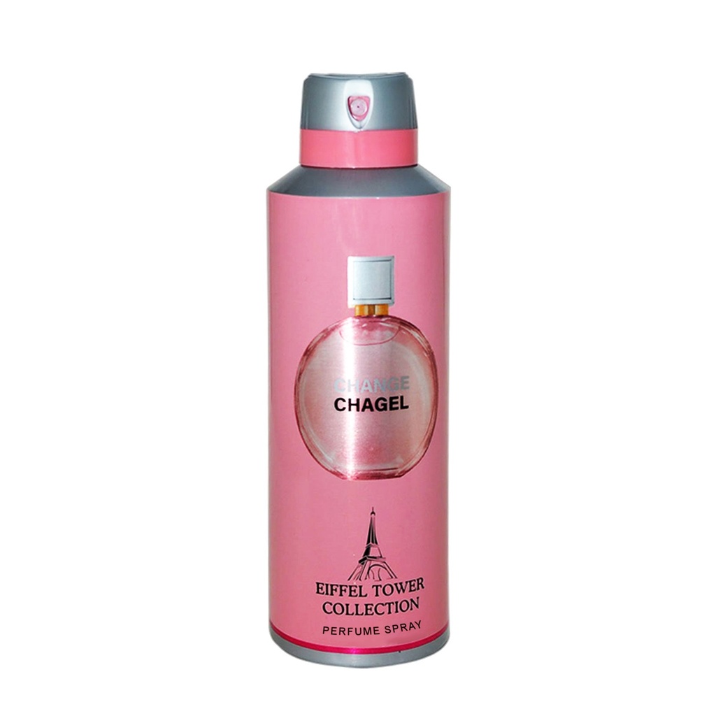 Change Chagel Deodorant Perfumed Body Spray  200 ML -  By Eiffel Tower