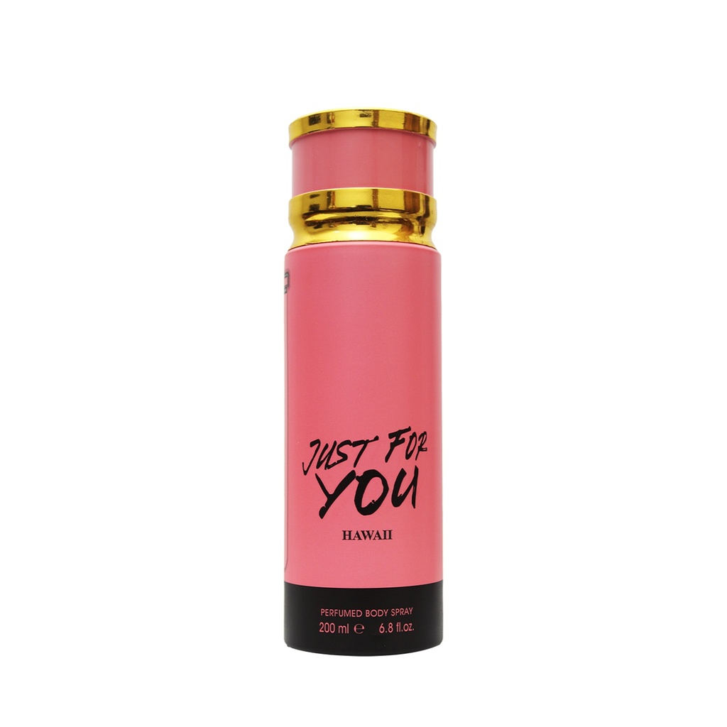 Hawaii Deodorant Perfumed Body Spray  200 ML - Just for you By Armas