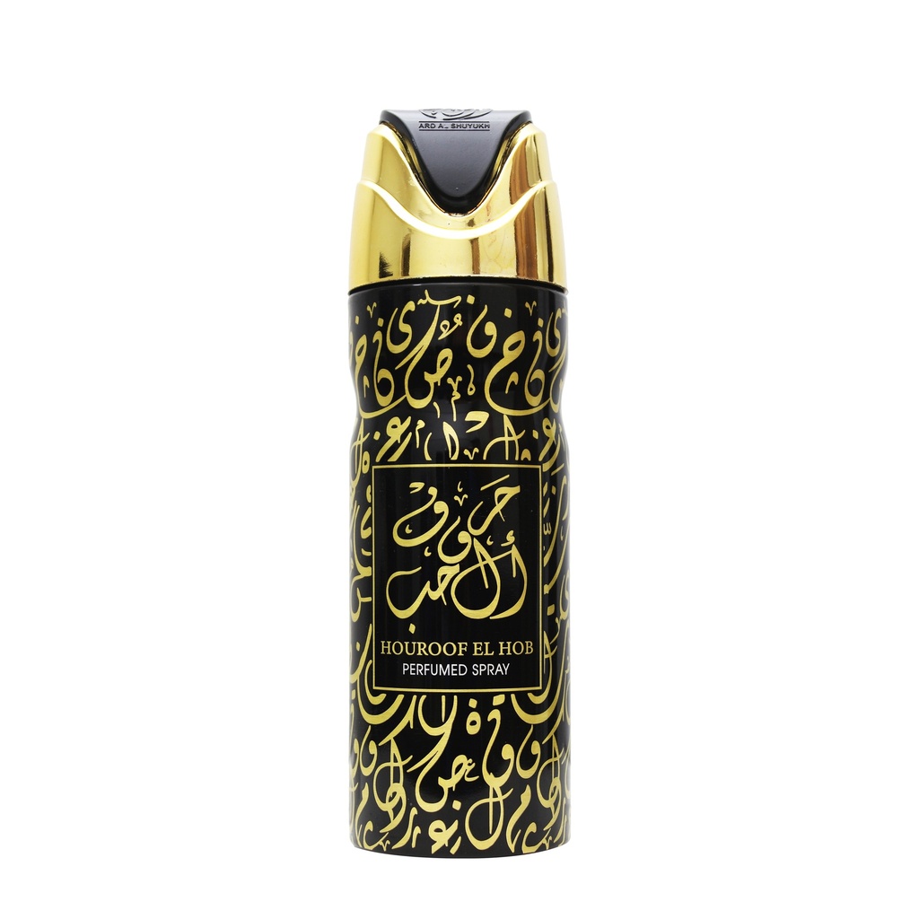 Houroof El Hob Deodorant Perfumed Body Spray  200 ML -  By Ard Al Shuyukh