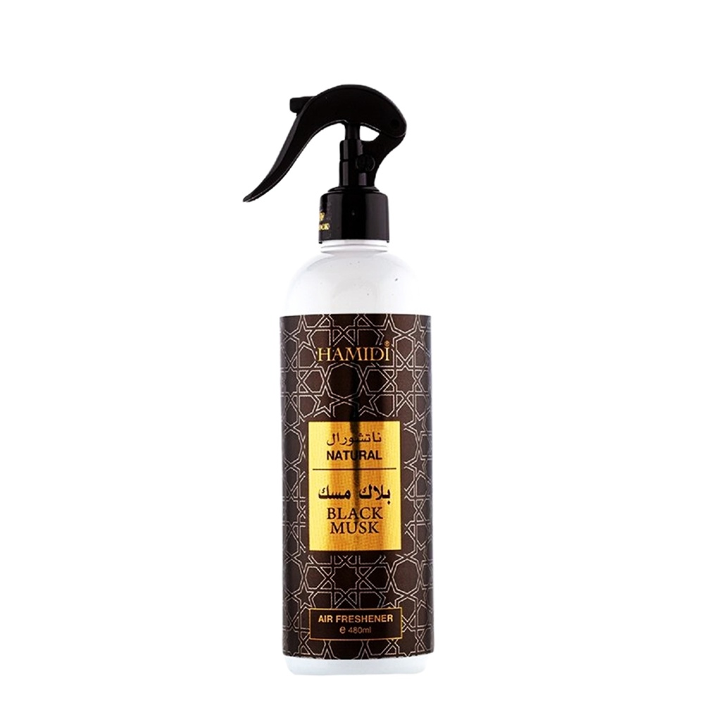 Black Musk Non Alcoholic Home Freshener  480 ML - Natural Collection By Hamidi