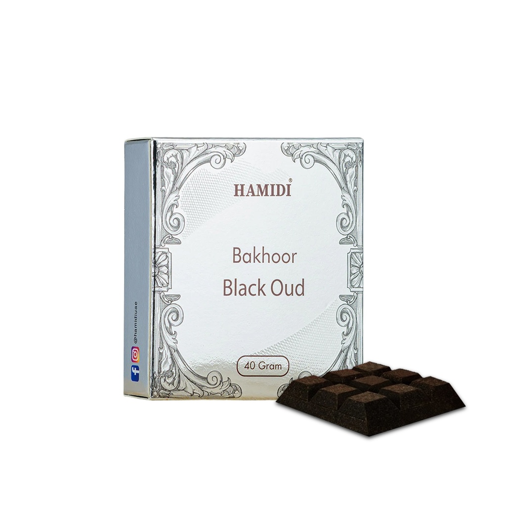 Black Oud Non Alcoholic Bakhoor Bar  40 GM - Chocolate Collection By Hamidi