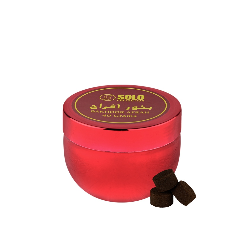 Afrah Non Alcoholic Bakhoor Tablets  40 GM - Solo Collection By Hamidi