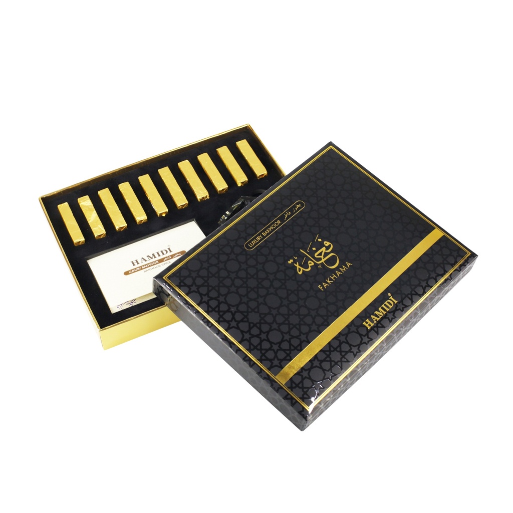 Fakhama Non Alcoholic Bakhoor Sticks  10 PCS - Luxury Collection By Hamidi