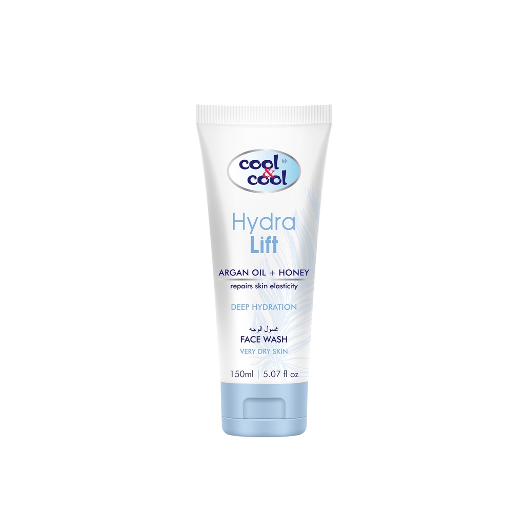 Hydra Lift With Argan Oil &Honey Face Wash Tube 150 ML -  By Cool&Cool