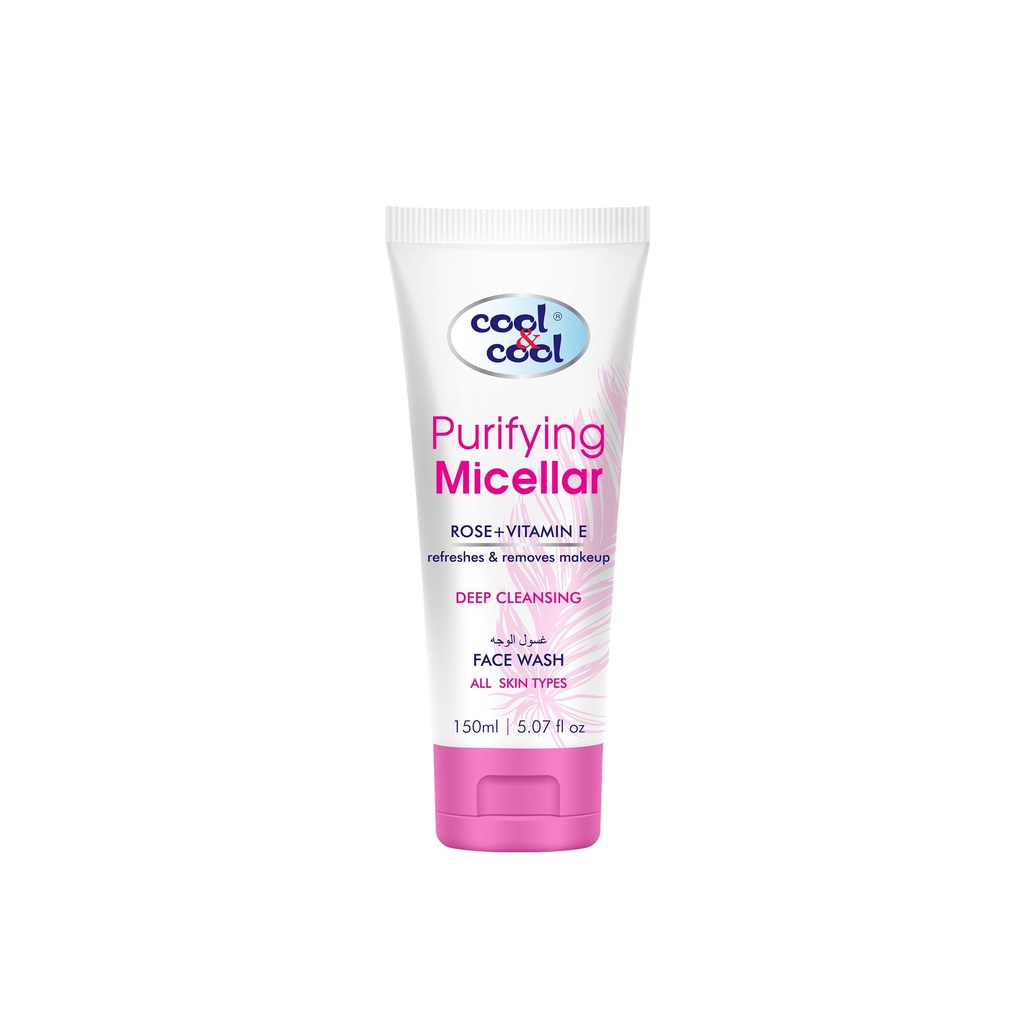 Purifying Micellar With Rose & Vitamine E Face Wash Tube 150 ML -  By Cool&Cool