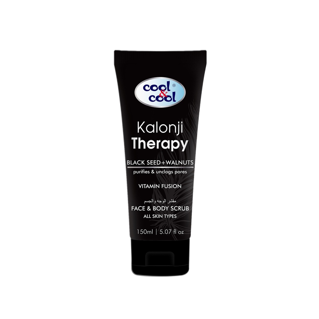 Kalonji Therapy With Black Seed & Walnuts Face & Body Scrub Tube 150 ML -  By Cool&Cool