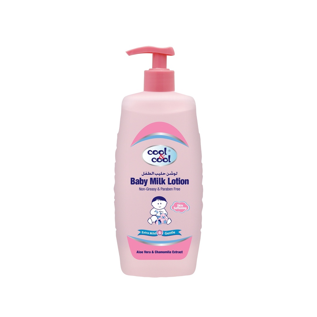 With Aleo Vera & Chamomile Baby Milk Lotion  500 ML -  By Cool&Cool
