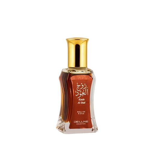 [DEL36107070] Rooh Al Oud Oil Fragrance Roll On  24 ML - Deluxe Collection By Hamidi