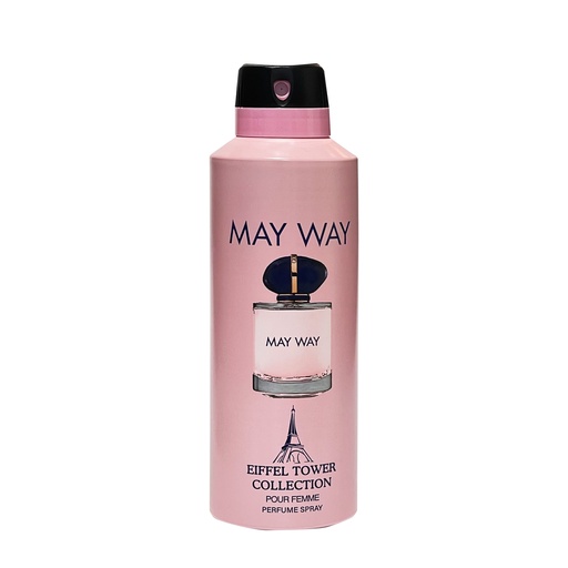 May Way Deodorant Perfumed Body Spray  200 ML -  By Eiffel Tower
