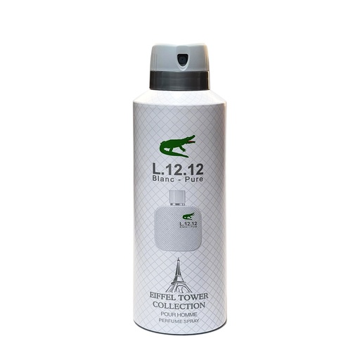 L 12 12 Blanc Deodorant Perfumed Body Spray  200 ML -  By Eiffel Tower