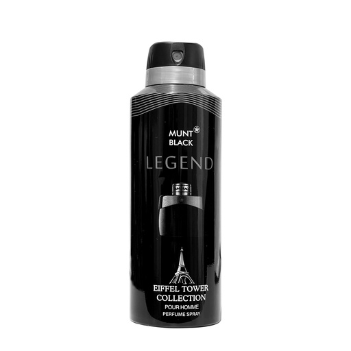Munt Black Legend Deodorant Perfumed Body Spray  200 ML -  By Eiffel Tower