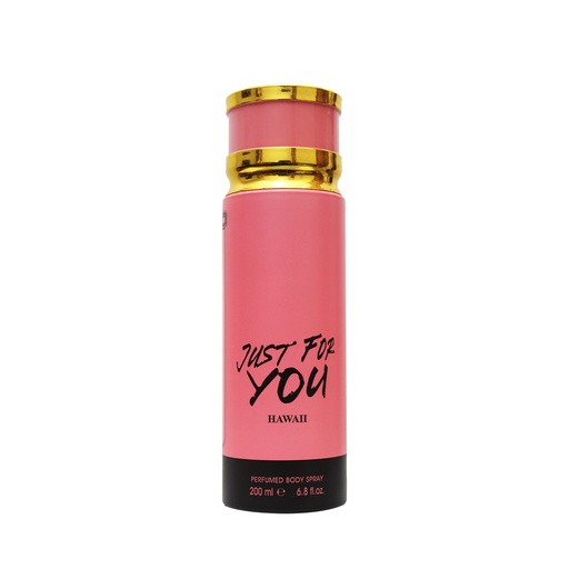 Hawaii Deodorant Perfumed Body Spray  200 ML - Just for you By Armas