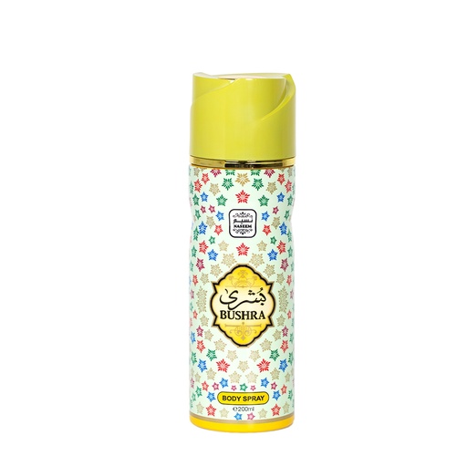 Bushra Non Alcoholic Perfumed Body & Hair Spray  200 ML -  By Naseem